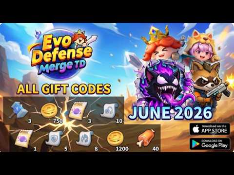 Evo Defense: Merge TD gameplay and code redemption