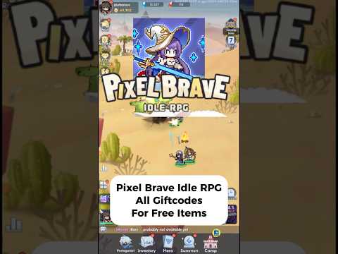 Pixel Brave: Idle RPG gameplay and code redemption