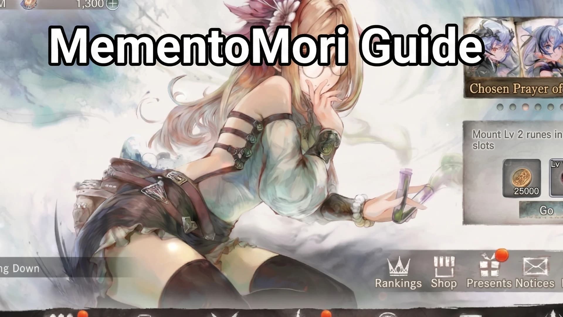 MementoMori Guide for Level 30, 50, 70 and 150